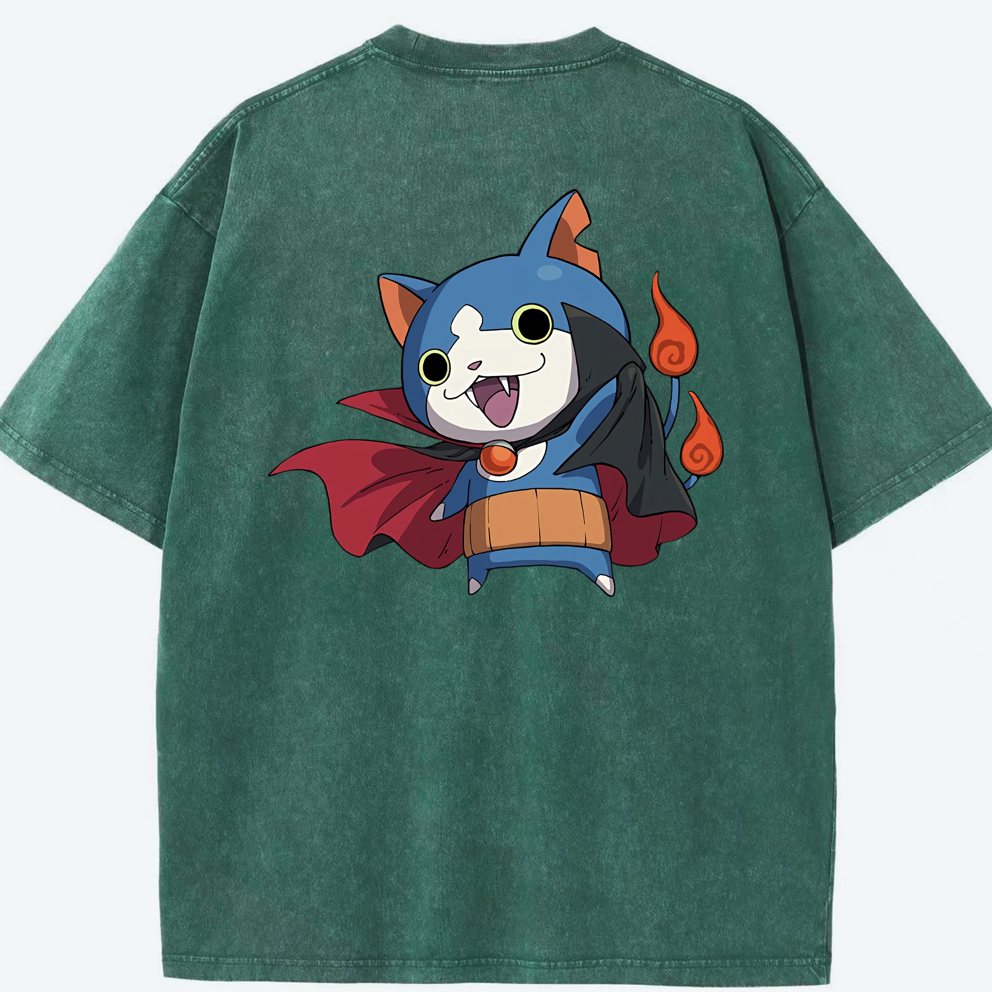 （画像用） 妖怪ウォッチ Yo-kai Watch 綿100% ヴィンテージ風 半袖Tシャツ（背面プリント）